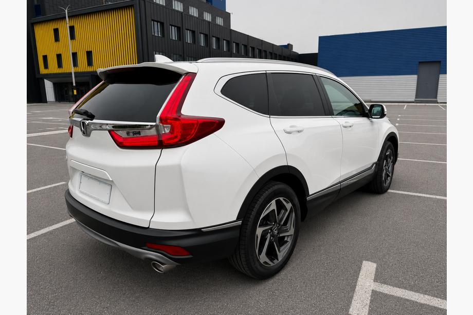Honda CRV 2017–2022 Integrētas jumta reliņas pelēkas OEM (alumīnijs, stiprinājums ar skrūvēm) Foto 2