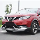 Nissan Qashqai 2014–2021 Priekšējais un aizmugurējais lūpas spoilers V3 (plastmasa) foto 3