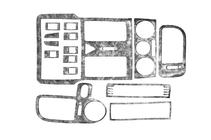 Volkswagen Polo 1994–2001 Instrumentu paneļa uzlikas (1999-2001) Alumīnijs foto 1