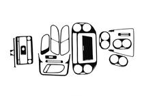 Volkswagen Tiguan 2007–2016 Paneļa uzlikas (2011-2015) Alumīnijs foto 3