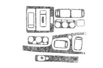 Volvo V70 1997–2000 Paneļa uzlikas Alumīnijs foto 2