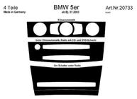 BMW 5. sērija E60/E61 2003–2010 Paneļa uzlikas Meric Koks foto 6