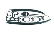 Daewoo Matiz 1998–2008 Instrumentu paneļa uzlikas (1998-2005) Alumīnijs foto 1