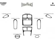Hyundai Santa Fe 1 2000–2006 Paneļa uzlikas Koks foto 3