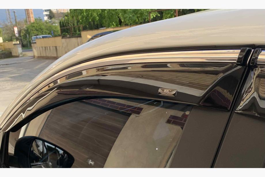 Nissan Qashqai 2014–2021 Logu vēja deflektori ar hroma moldingu (Niken, 4 gab.) Foto 2