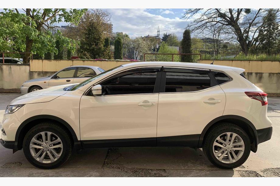 Nissan Qashqai 2014–2021 Logu vēja deflektori ar hroma moldingu (Niken, 4 gab.) Foto 3