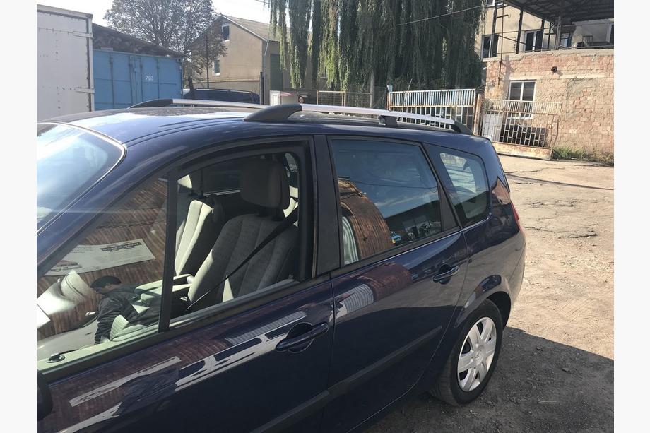 Renault Scenic/Grand 2003–2009 Hromēti jumta reliņi (2 gab.) Garā versija (Grande) Foto 2