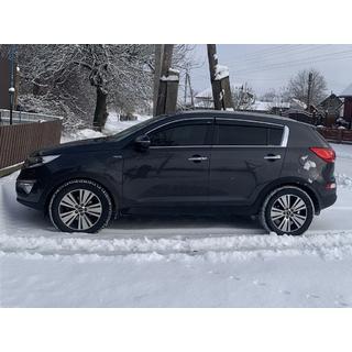 Logu vēja deflektori ar hromētu līsti (4 gab., Niken) Kia Sportage 2010–2015 foto 1