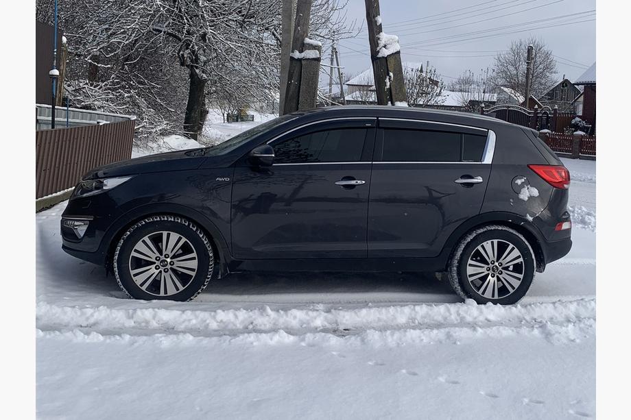 Kia Sportage 2010–2015 Logu vēja deflektori ar hromētu līsti (4 gab., Niken) Image