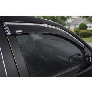 Logu vēja deflektori ar hromētu līsti (4 gab., Niken) Kia Sportage 2004–2010 foto 3
