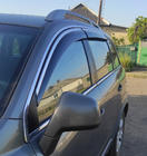 Chevrolet Captiva 2006–2019 Logu vēja deflektori ar hromētu līsti (4 gab., Niken) foto 4