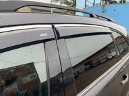 Chevrolet Captiva 2006–2019 Logu vēja deflektori ar hromētu līsti (4 gab., Niken) foto 3