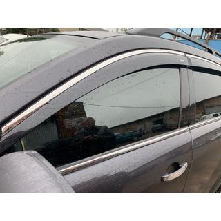 Logu vēja deflektori ar hromētu līsti (4 gab., Niken) Chevrolet Captiva 2006–2019 foto 2
