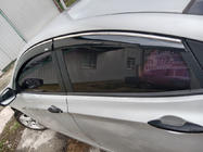 Hyundai Accent 2011–2017 Logu vēja deflektori ar hromētu moldingu SD (4 gab., Niken) foto 3