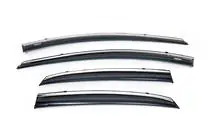 Hyundai I-30 2012–2017 Logu vēja deflektori ar hromētu apmali HB (4 gab., Niken) foto 2