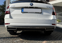 Skoda Octavia III A7 2013–2019 Aizmugurējā difuzora apmale (2013-2017, nerūsējošais tērauds) foto 7