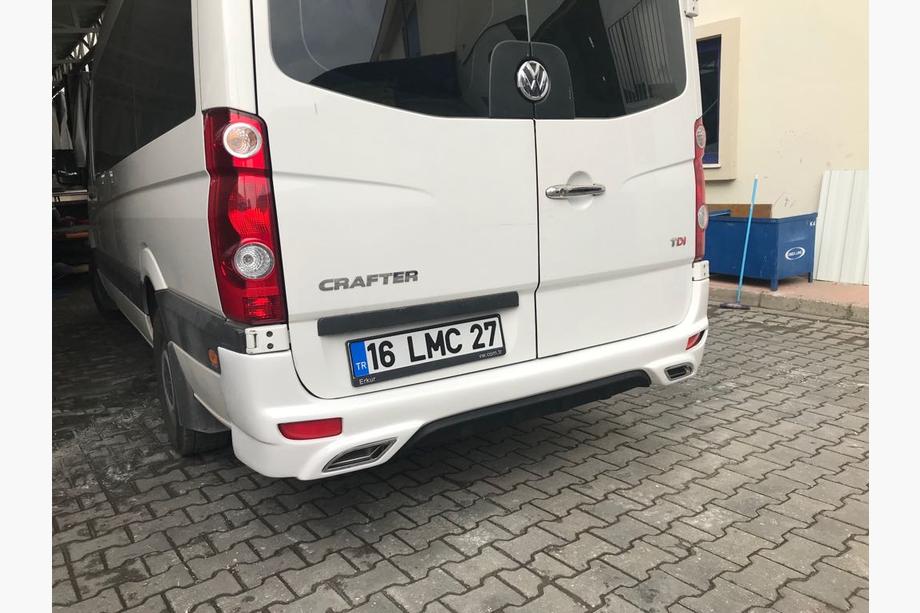 Mercedes Sprinter W906 2006–2018 Aizmugurējā bampera uzlika V2 (krāsošanai) Image