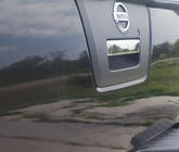 Nissan Navara 2006–2015 Bagāžnieka roktura uzlika (nerūsējošais tērauds) foto 2