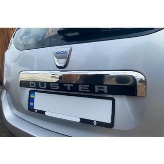 Augšējā līste virs numura zīmes (nerūsējošais tērauds) Renault Duster 2008–2017 foto 1