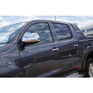 Spoguļu uzlikas (2 gab., nerūsējošais tērauds) Toyota Hilux 2006–2015 foto 1