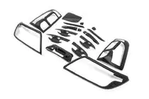 Nissan Navara/NP300 2016– Uzlikņu komplekts (melns ABS) foto 2