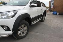 Toyota Hilux 2015– Riteņu arku paplašinātāji (2015–2020, ABS, skrūvējami) foto 11
