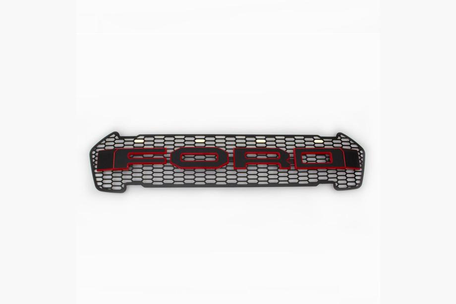 Ford Ranger 2011–2022 Priekšējā radiatora reste ar LED V2 Oranža Foto 7