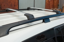 Toyota Land Cruiser Prado 150 2009–2023 Šķērssijas uz jumta reliņiem bez atslēgas Flybar V1 (2 gab.) foto 2