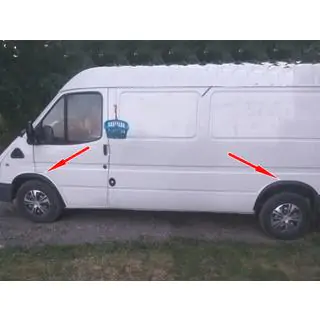 Riteņu arku uzlikas (4 gab., melnas) foto 1