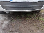 Skoda Octavia II A5 2010–2013 Ziemas pārsegs radiatora restei (apakšējais) Glancēta foto 1