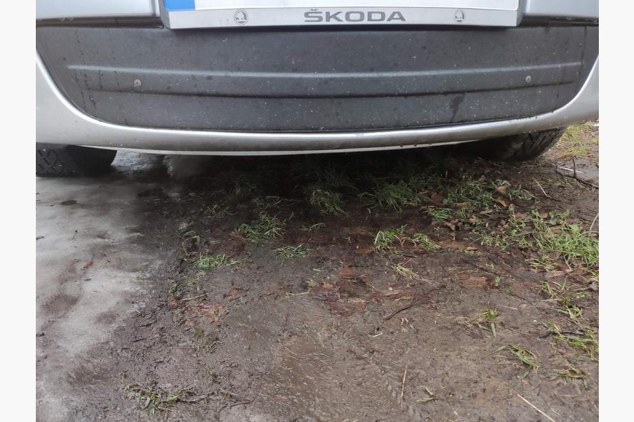 Skoda Octavia II A5 2010–2013 Ziemas pārsegs radiatora restei (apakšējais) Glancēta Image