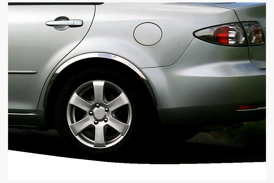 Mazda 6 2003–2008 Riteņu arku uzlikas (4 gab., nerūsējošais tērauds) Image