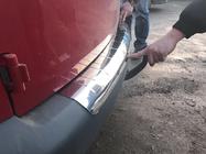 Volkswagen Caddy 2004–2010 Aizmugurējā bufera uzlika ar lielu ieloci (Elite, nerūsējošais tērauds) foto 4