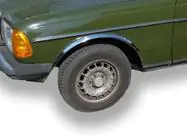Mercedes W123 1975–1986 Riteņu arku uzlikas (4 gab., nerūsējošais tērauds) foto 1