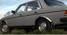 Mercedes W123 1975–1986 Riteņu arku uzlikas (4 gab., nerūsējošais tērauds) foto 5