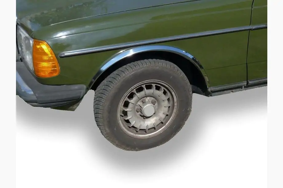 Mercedes W123 1975–1986 Riteņu arku uzlikas (4 gab., nerūsējošais tērauds) Image