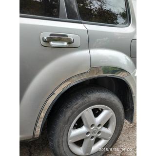 Riteņu arku uzlikas (4 gab., nerūsējošais tērauds) Nissan X-trail T30 2002–2007 foto 2