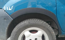 Renault Kangoo 1998–2008 Riteņu arku uzlikas (4 gab., melnas) Metāls foto 2