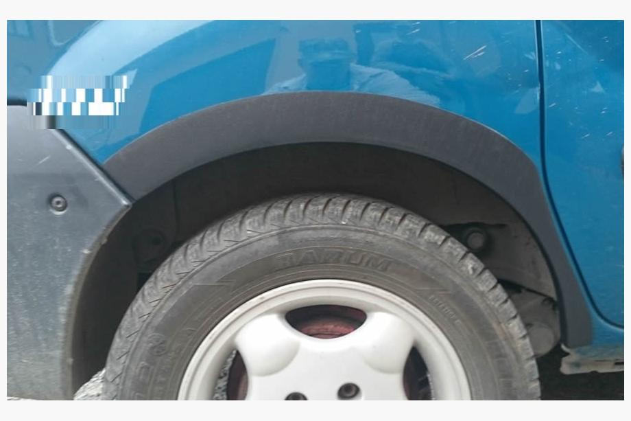 Renault Kangoo 1998–2008 Riteņu arku uzlikas (4 gab., melnas) Plastmasa Foto 2