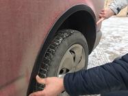 Volkswagen T5 Transporter 2003–2010 Riteņu arku uzlikas (6 gab., melnas) Melns nerūsējošais tērauds foto 4