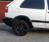 Volkswagen Golf 2 1983–1992 Riteņu arku uzlikas (4 gab., melnas) foto 3