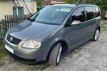 Volkswagen Touran 2003–2010 Riteņu arku uzlikas (4 gab., melnas) 2006-2010, metāla foto 1