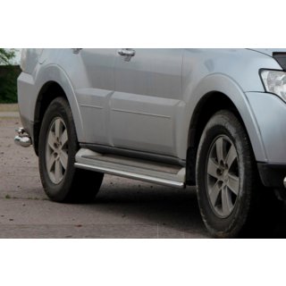 Sānu trubas OEM stiprinājumam (2 gab., nerūsējošais tērauds) Mitsubishi Pajero Wagon III 1999–2006 foto 4