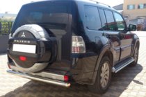Mitsubishi Pajero Wagon III 1999–2006 Aizmugurējais aizsargloks AK002 (nerūsējošais tērauds) foto 3