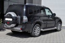 Mitsubishi Pajero Wagon III 1999–2006 Aizmugurējais aizsargloks AK002 (nerūsējošais tērauds) foto 2