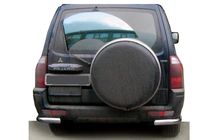 Mitsubishi Pajero Wagon III 1999–2006 Aizmugurējais aizsargstienis AK003 (nerūsējošais tērauds) foto 1