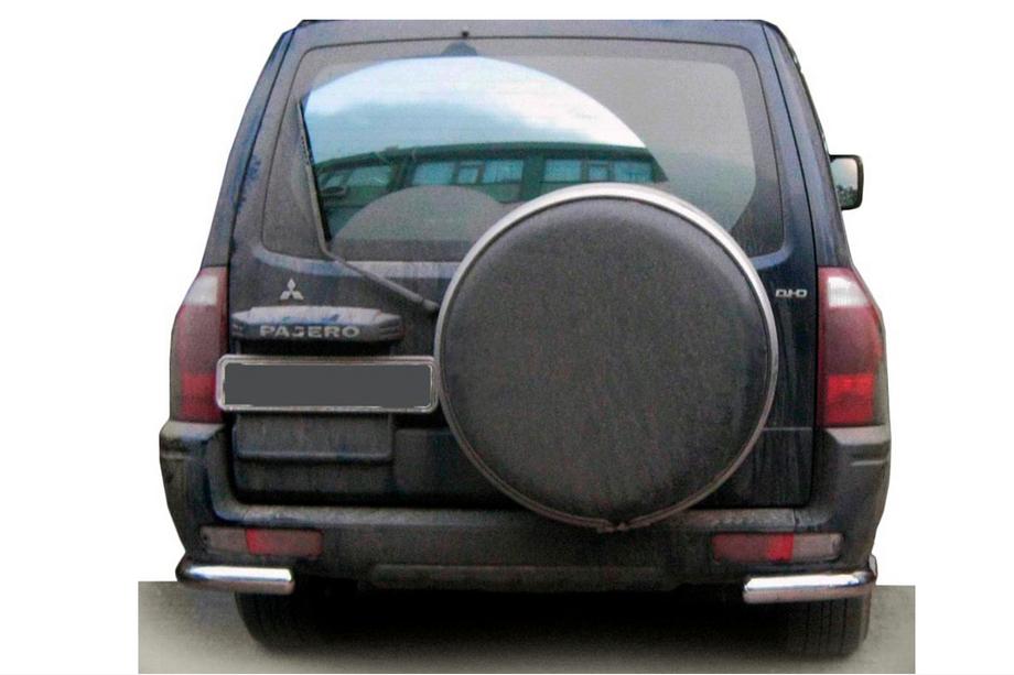 Mitsubishi Pajero Wagon III 1999–2006 Aizmugurējais aizsargstienis AK003 (nerūsējošais tērauds) Image