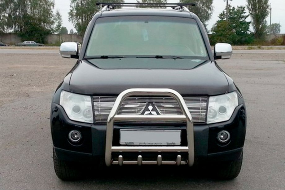 Mitsubishi Pajero Wagon III 1999–2006 Kengurbārs QT007 (nerūsējošais tērauds) Image