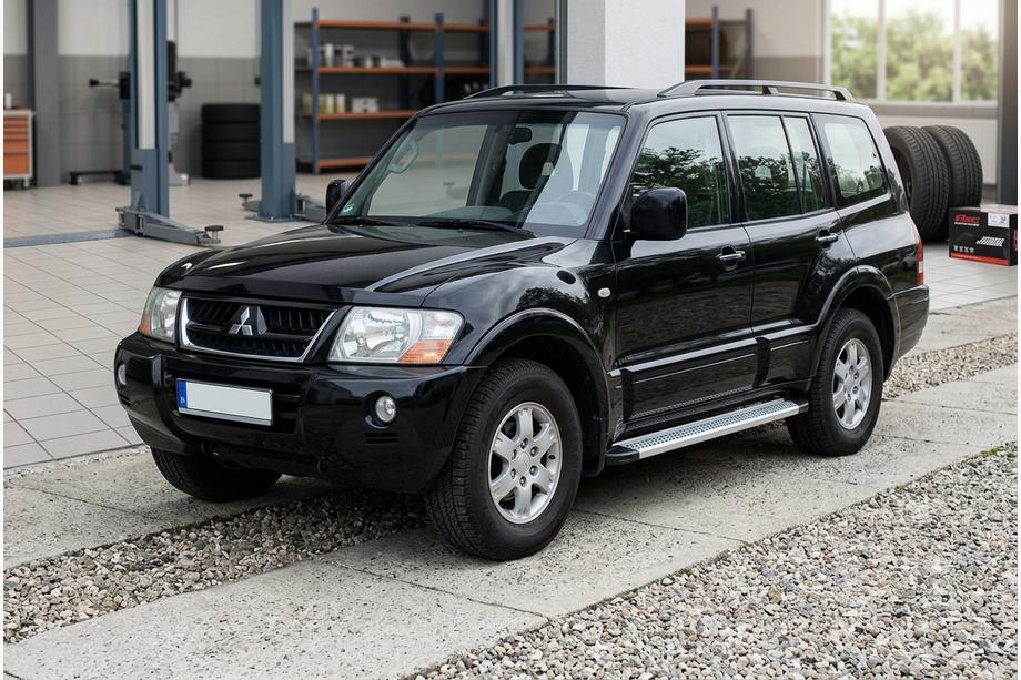 Mitsubishi Pajero Wagon III 1999–2006 Sānu sliekšņi Maya V2 (2 gab., alumīnijs) Image
