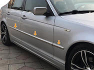 BMW 3. sērija E46 1998–2006 Hromēta uzlika durvju moldinga līstei (nerūsējošais tērauds) foto 1
